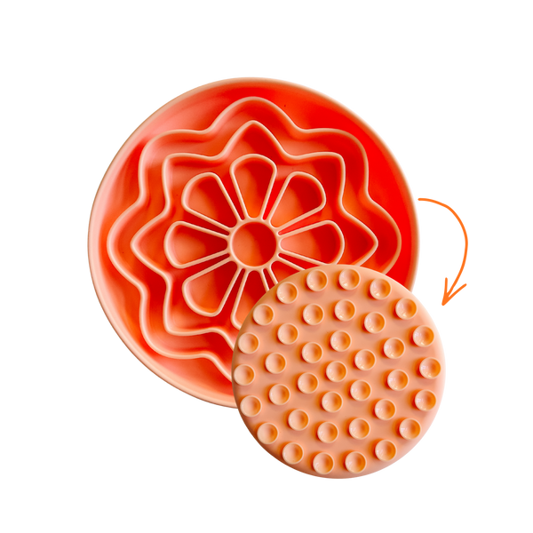 Flower Slow Feeder - Tangerine