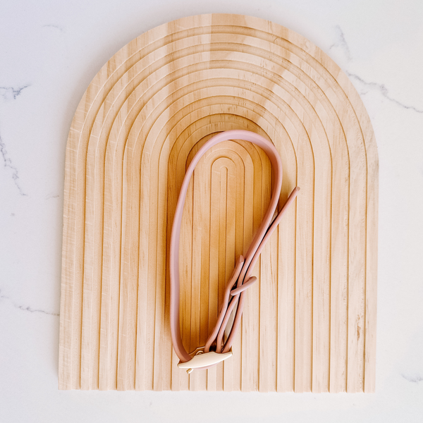 Waterproof Dog Collar - Powder Pink