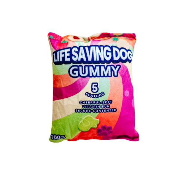 Squeaky Crinky Dog Toy Chips