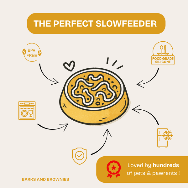 Daisy Slow Feeder - Peach