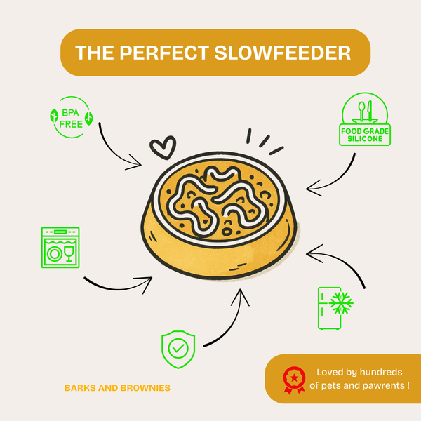 Rainbow Dog Slow Feeder Mustard (DEMO item)