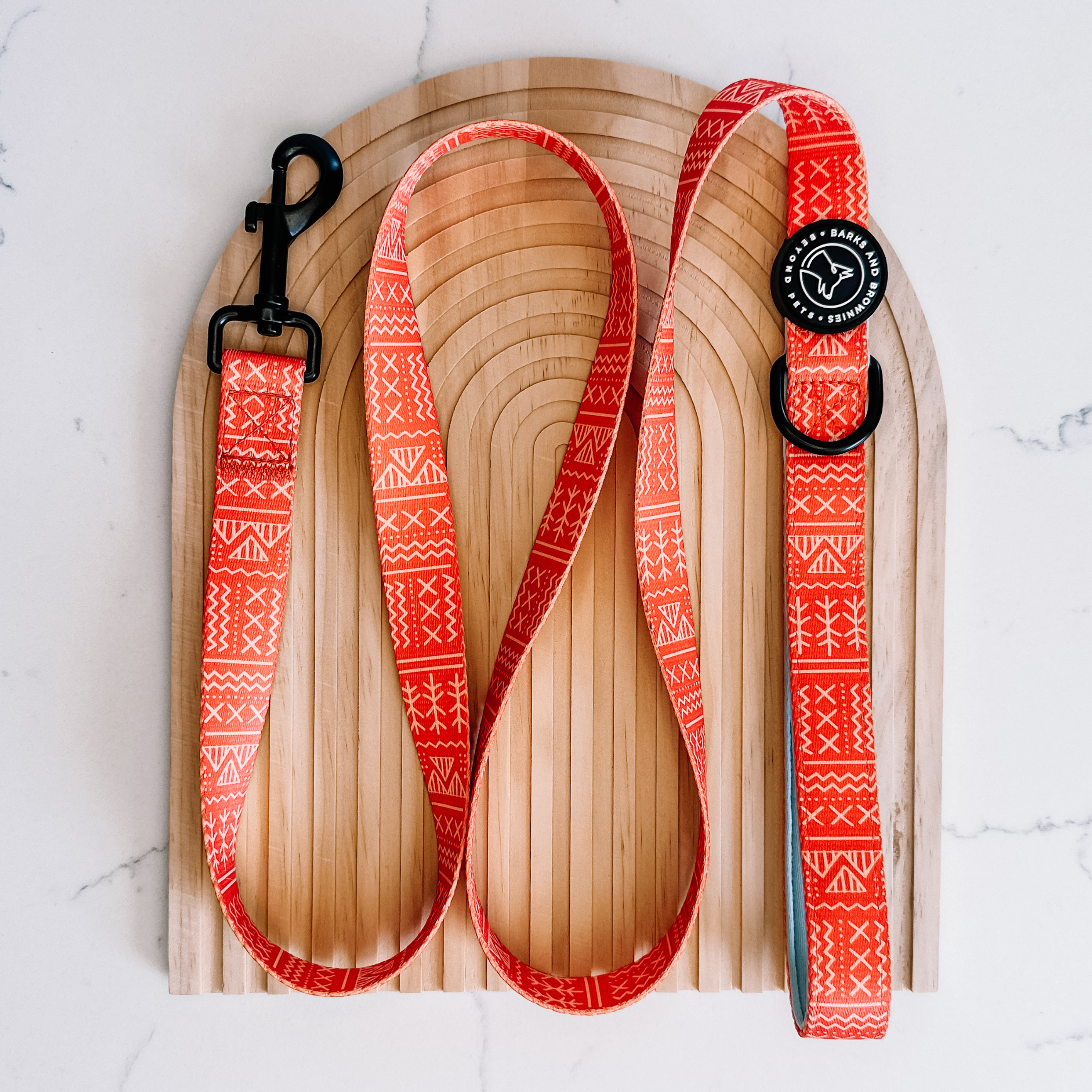 Orange Boho Dog Leash