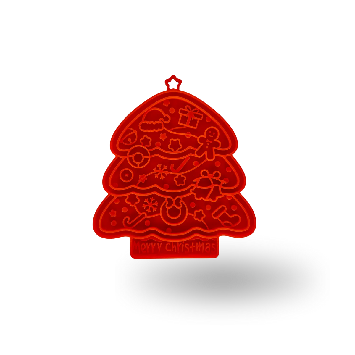 Christmas Tree Lick Mat | Cranberry Red