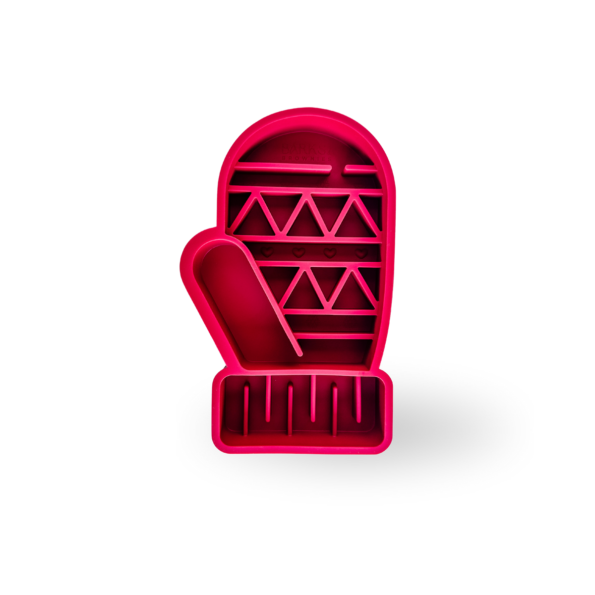 Mitten 2-in-1 Slowfeeder + Lickmat | Cranberry Red