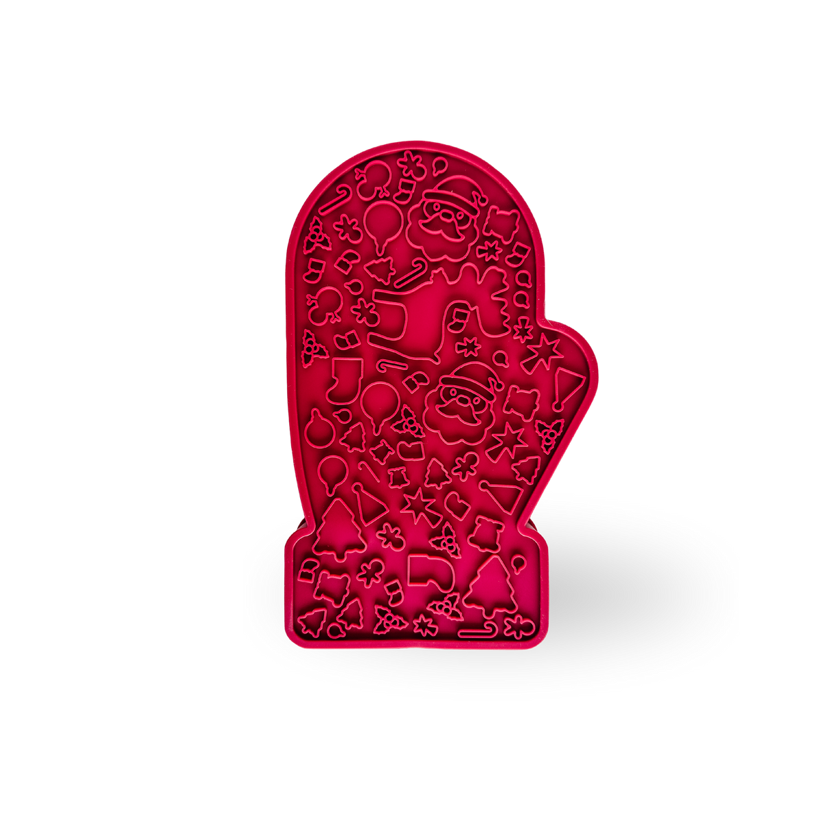 Mitten 2-in-1 Slowfeeder + Lickmat | Cranberry Red