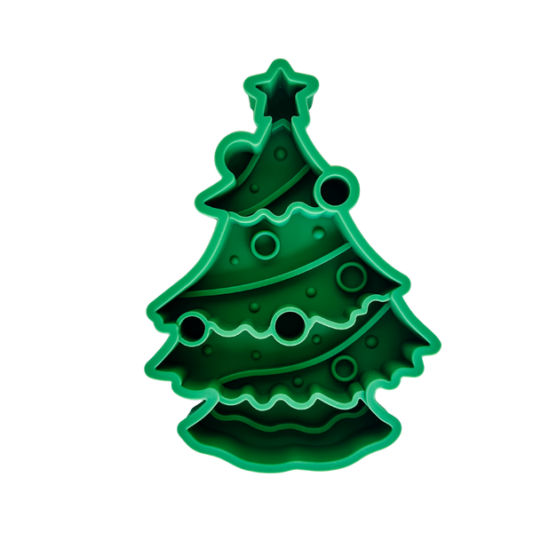 2 in 1 Christmas Tree Slow Feeder + Lick Mat | Green