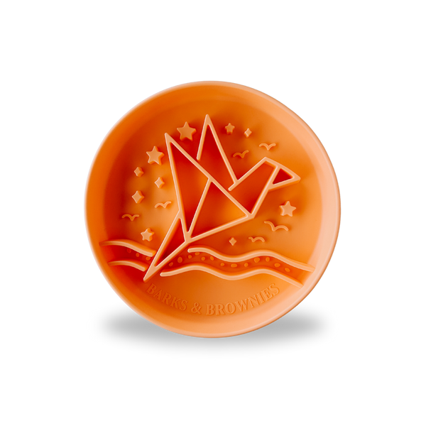 Signature Origami Slow Feeder Orange