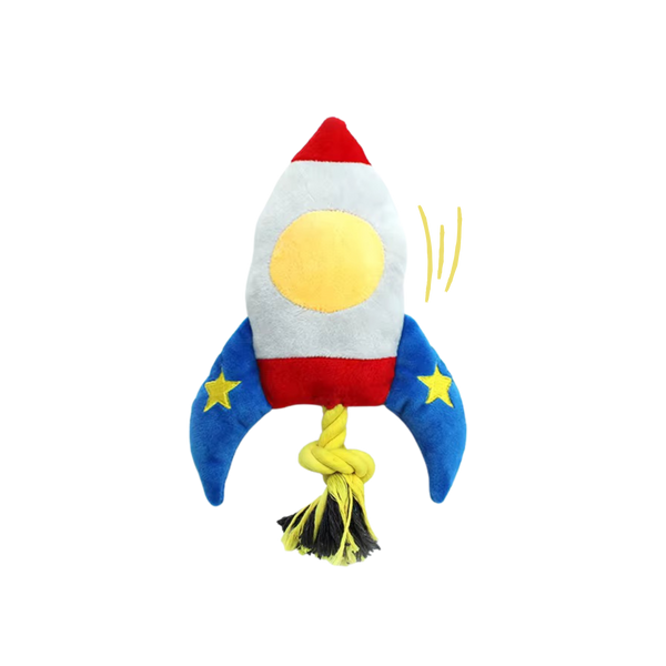 Rocket Squeaky Dog Toy