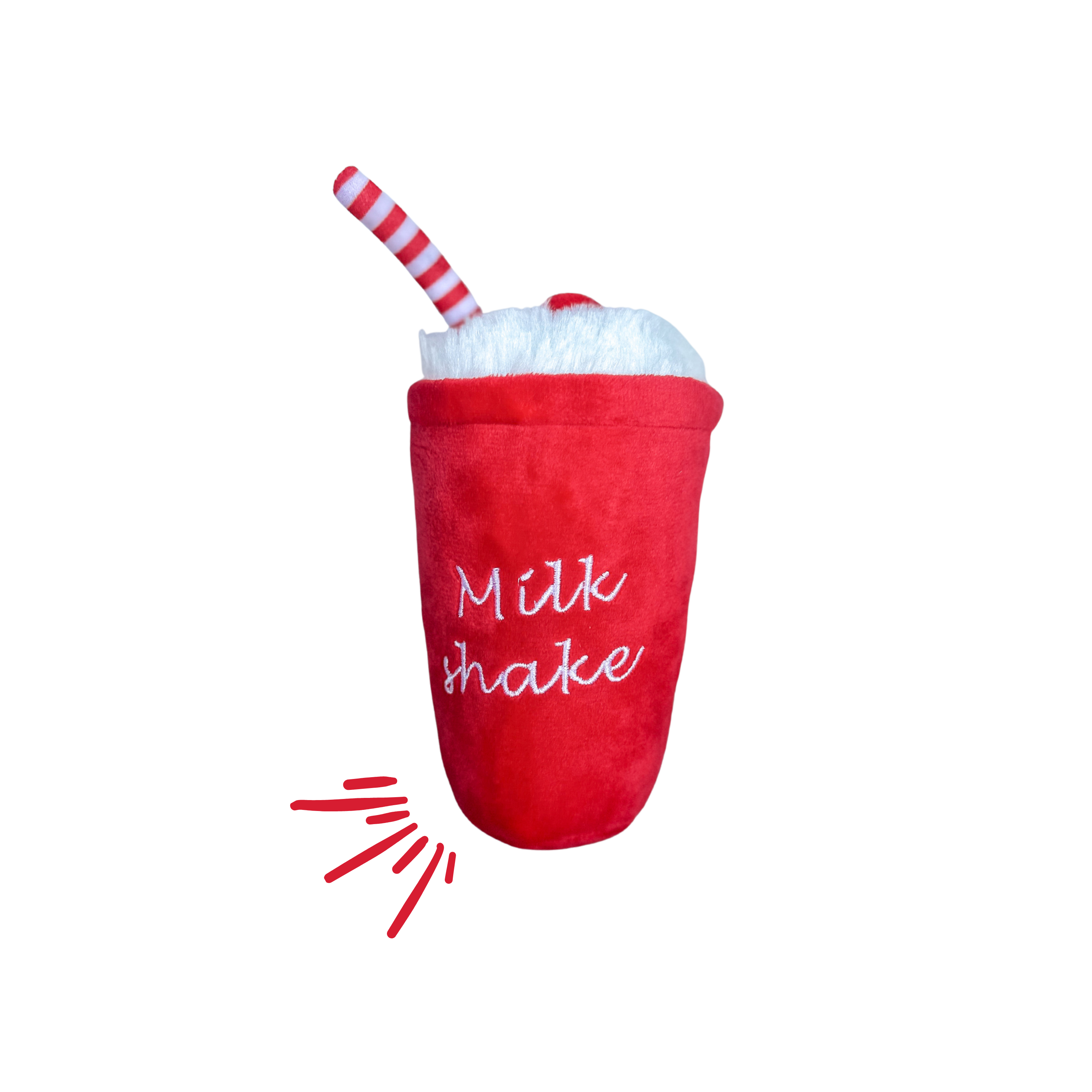Milkshake Squeaky Dog Toy