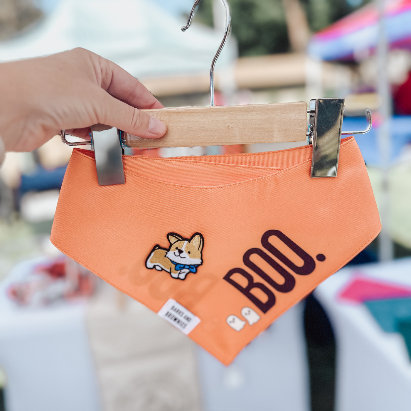 Corgi Halloween Boo Bandana