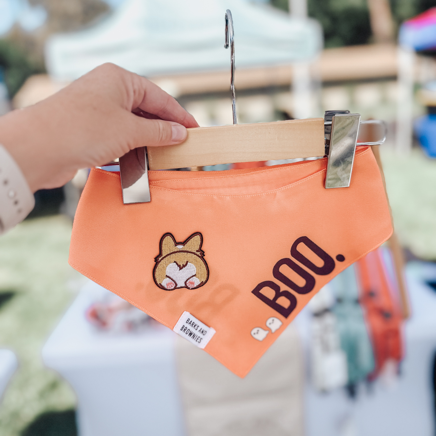 Corgi Halloween Boo Bandana