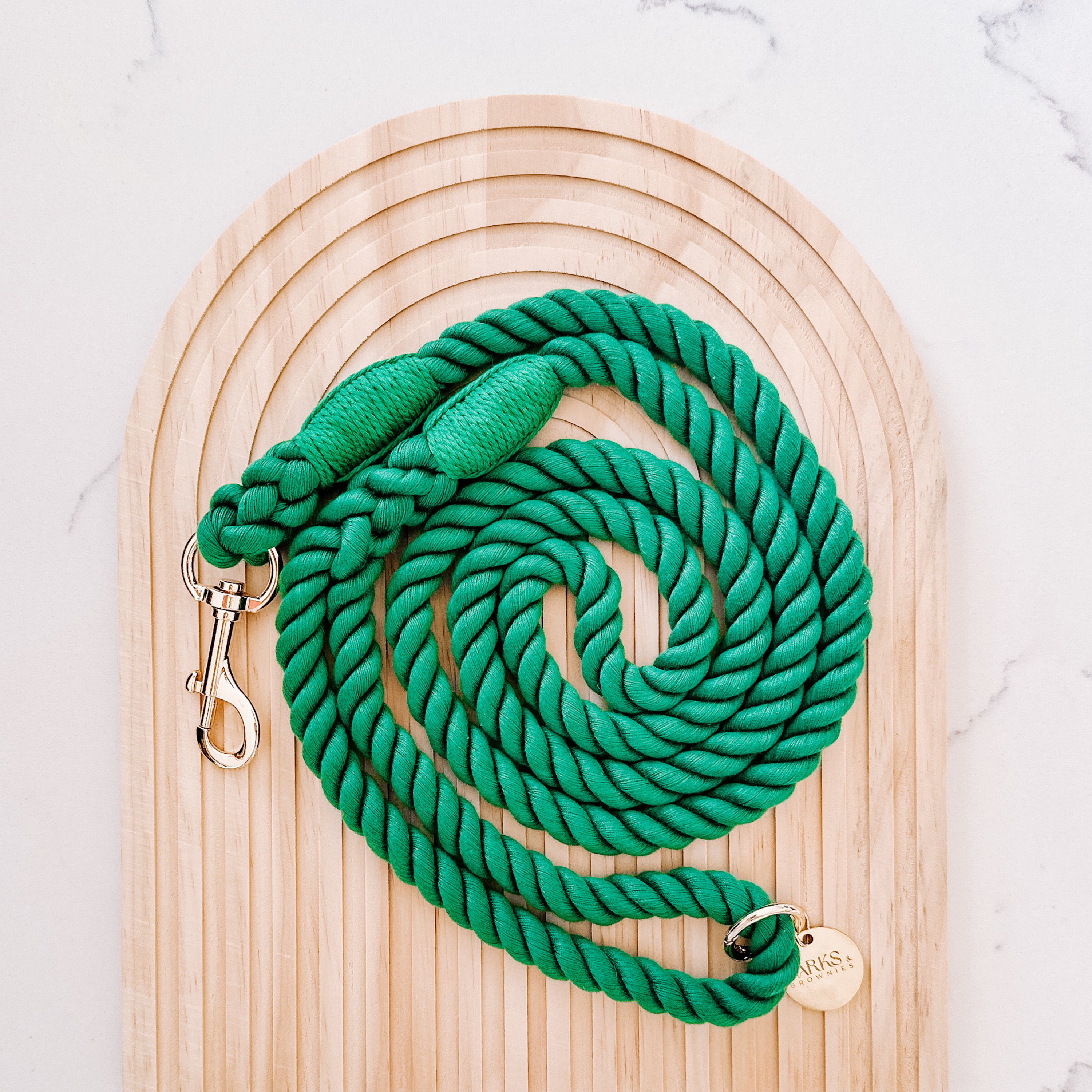 Cotton Rope Dog Leash Grass