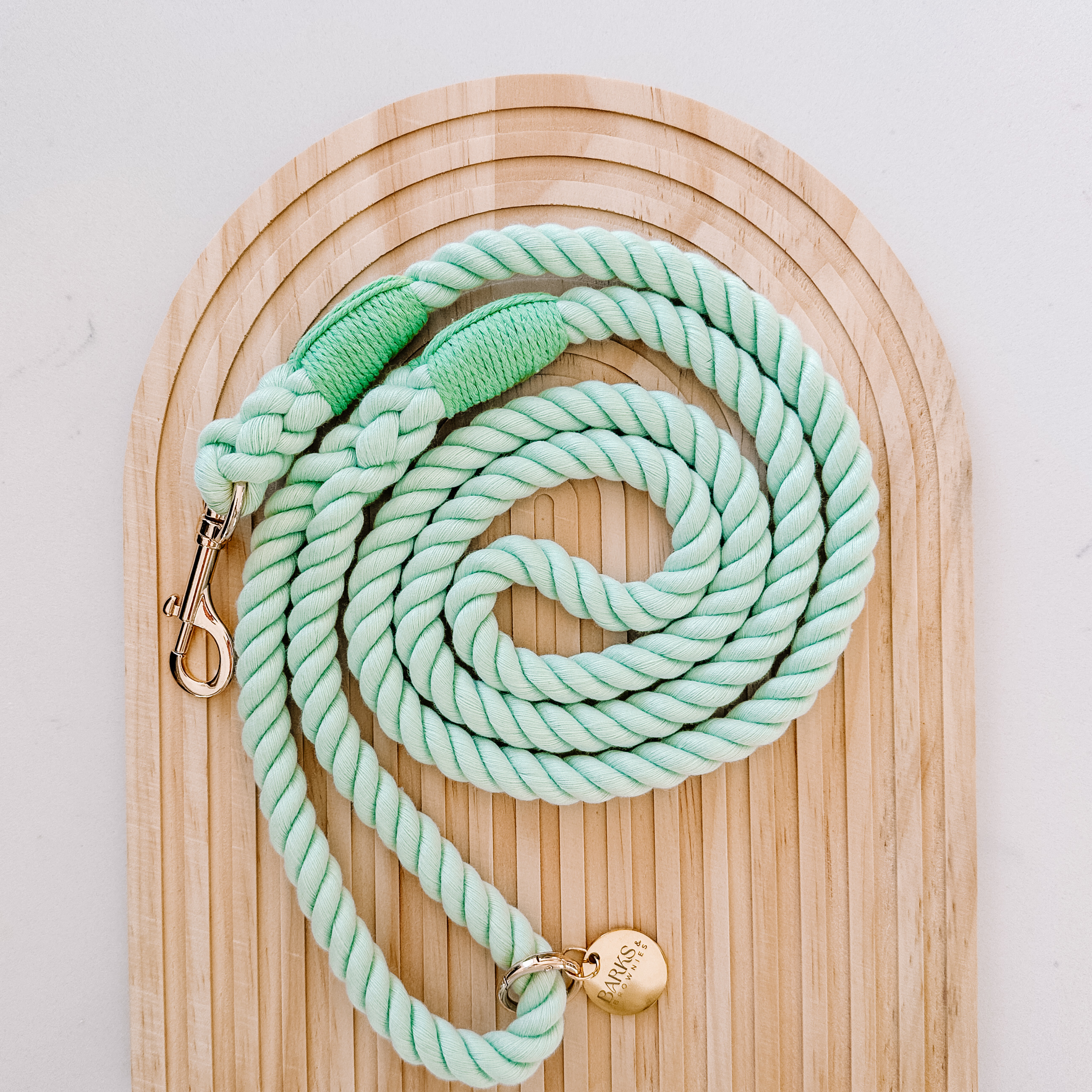 Cotton Rope Dog Leash Tea