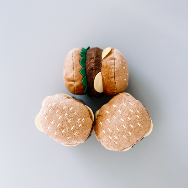 Mini Cheeseburger  Dog Toy