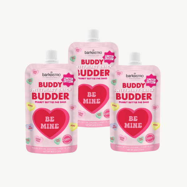 100% all natural dog peanut butter, Made in USA, Valentines