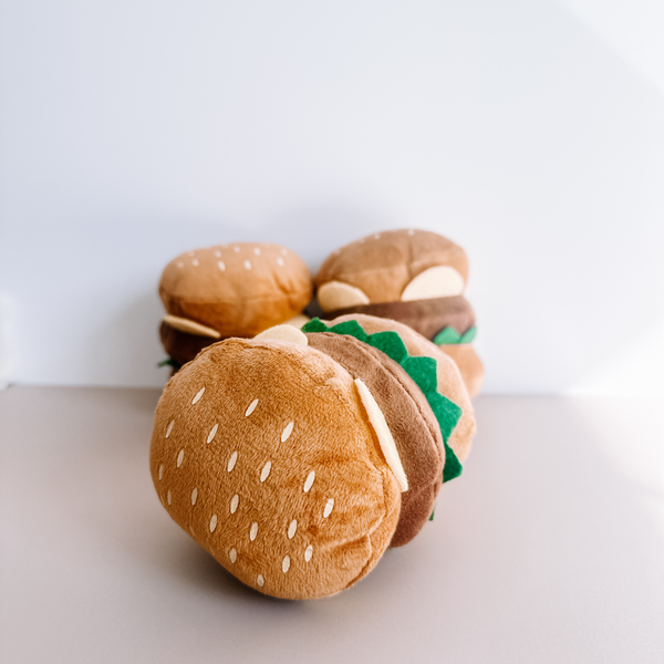 Mini Cheeseburger  Dog Toy