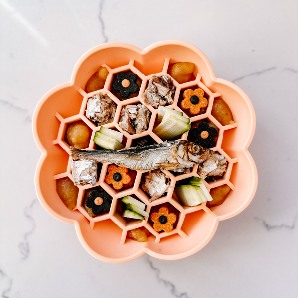 Daisy Slow Feeder - Peach